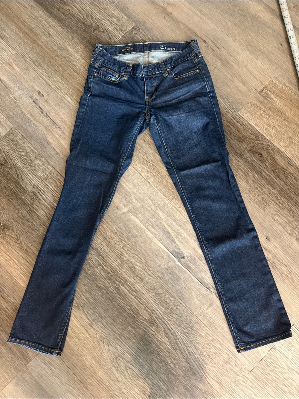 J. Crew Straight Leg Jeans in Dark Indigo Blue